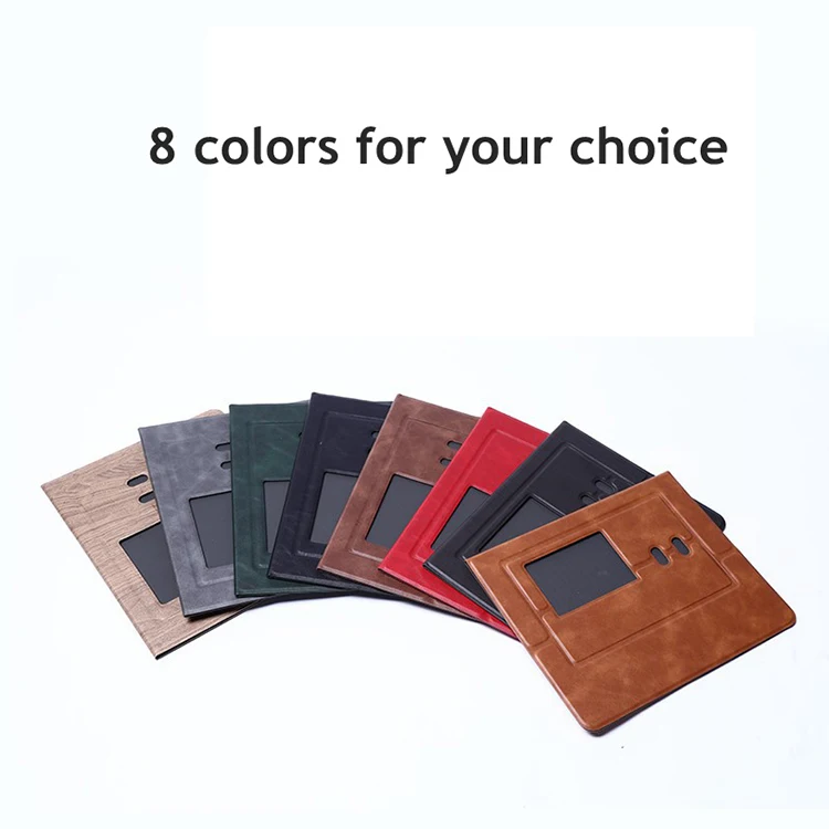 Multifunctional PU Leather Mouse Pad 3-in-1 Phone and Pens Stand Mouse Mat with Non-Slip Base
