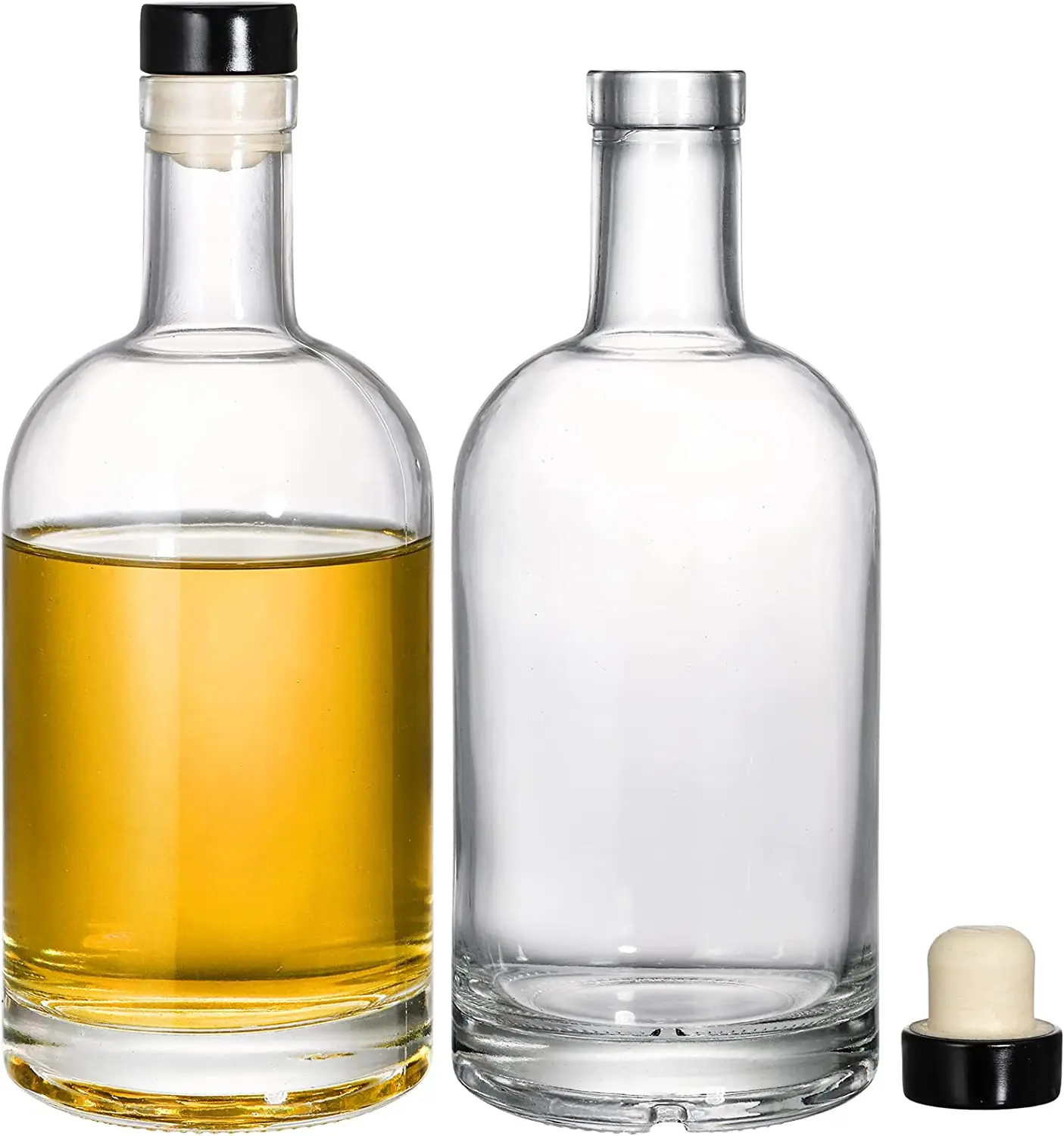 200ML 375ML 500ML 750ML Top grade glass liquor bottle  vodka glass bottle