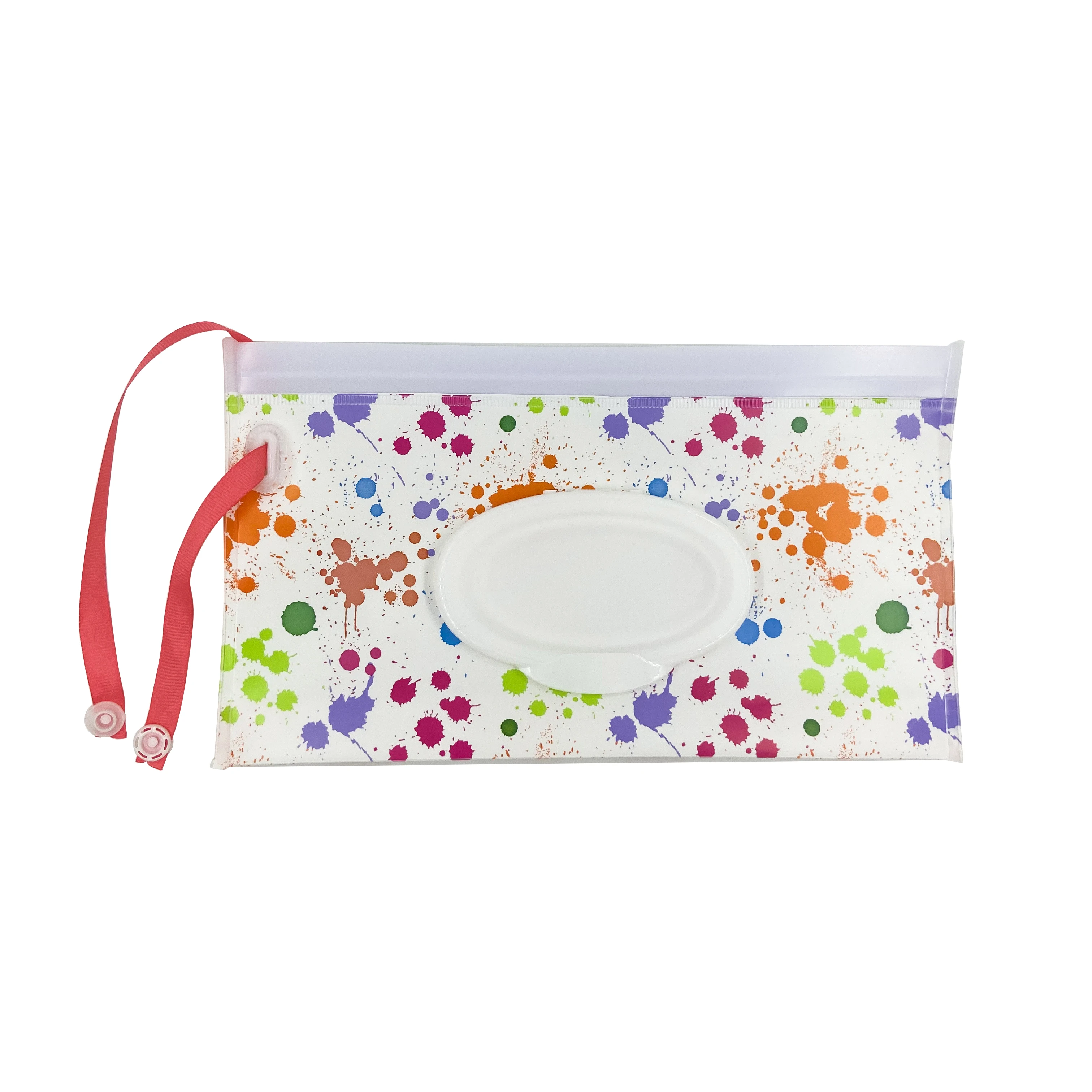 Promotional Designer Waterproof Zipper Pouch For Wet Wipe Plastic Pouch