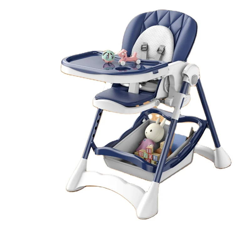 Top-quality Portable Adjustable Baby Highchair Baby Feeding Chair With Wheels