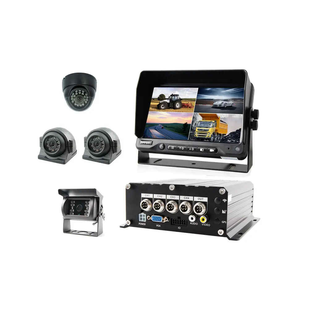 DVR Vehicle Car Blackbox Mobile Tracking Systems School Bus CCTV 3G Camera Wifi With Gps MDVR