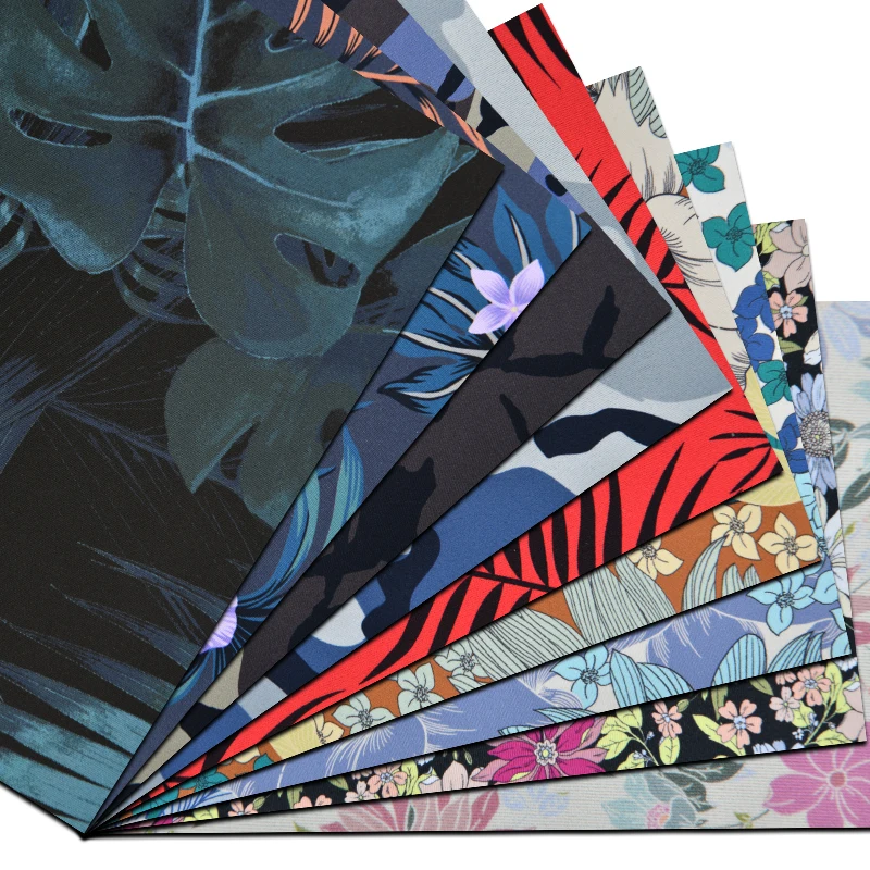 Factory Wholesale Color SCR Wetsuit Material Color Customize Printed Neoprene Fabric For Diving