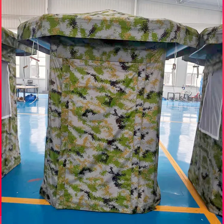 Outdoor Sentry and Field Combat Single Double Person Standing Guard Duty Sunshade Inflatable Tent for Gangting