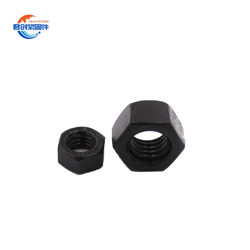 DIN934 Hexagon Nuts Grade 8 12 High Strength High Quality Black Oxide Zinc Hot-galvanized China Factory Hebei Junchuang