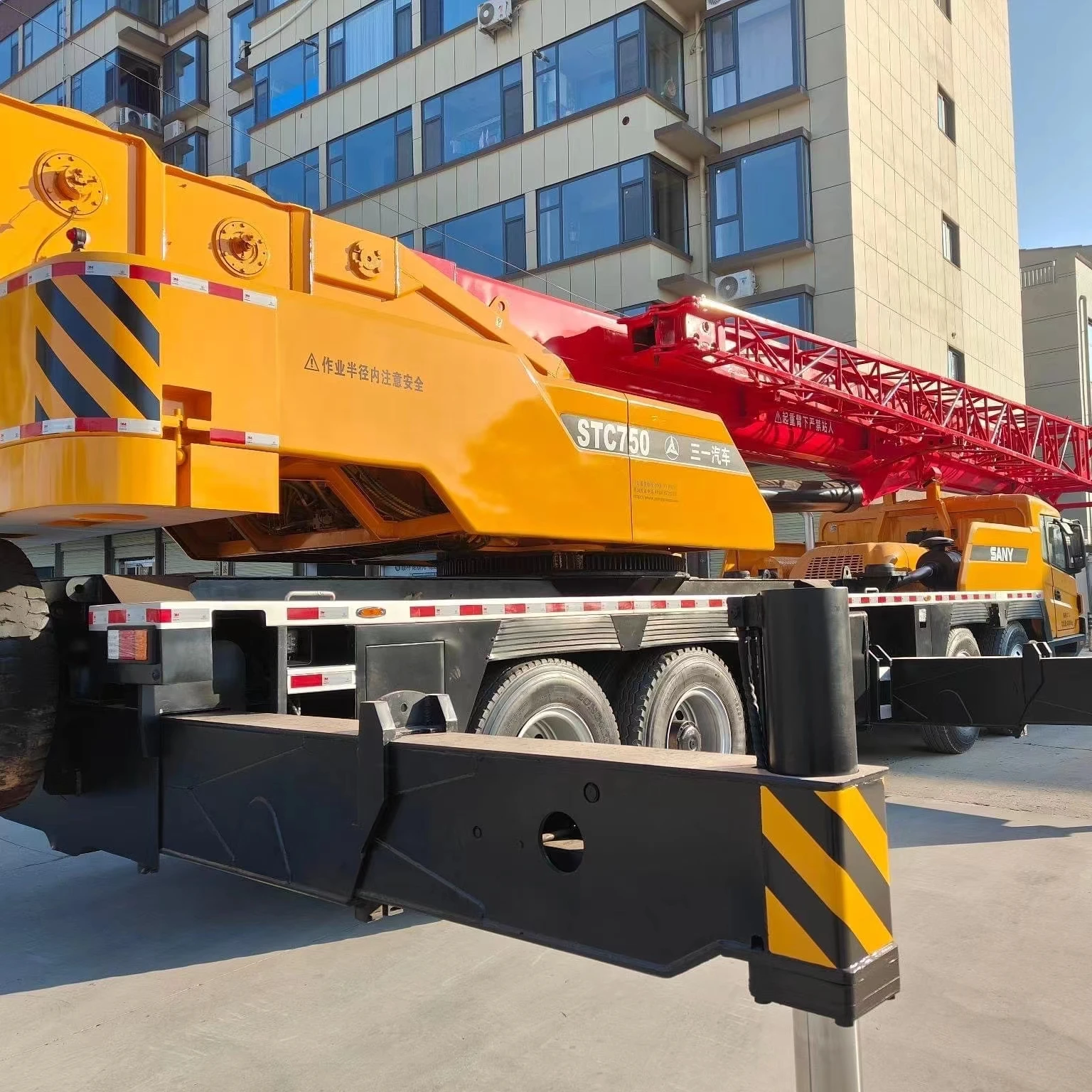 Used Good Condition SANY STC750T C7 ruck Crane used sany diesel heavy hydraucli truck crane 75t crane lifting machine