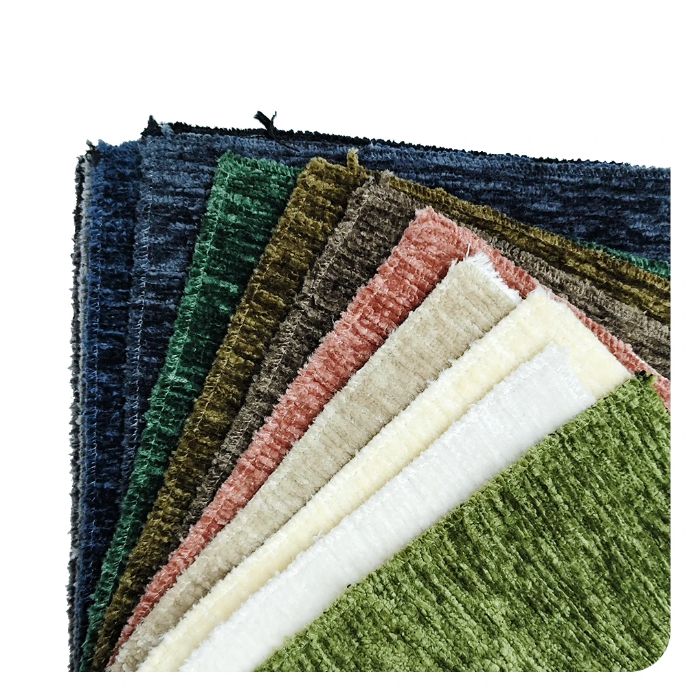 800gsm Chenille Furniture Fabric 100% Polyester Woven Taffeta Yarn Dyed Sofa Textil Chair Type-Tricot Direct Supplier