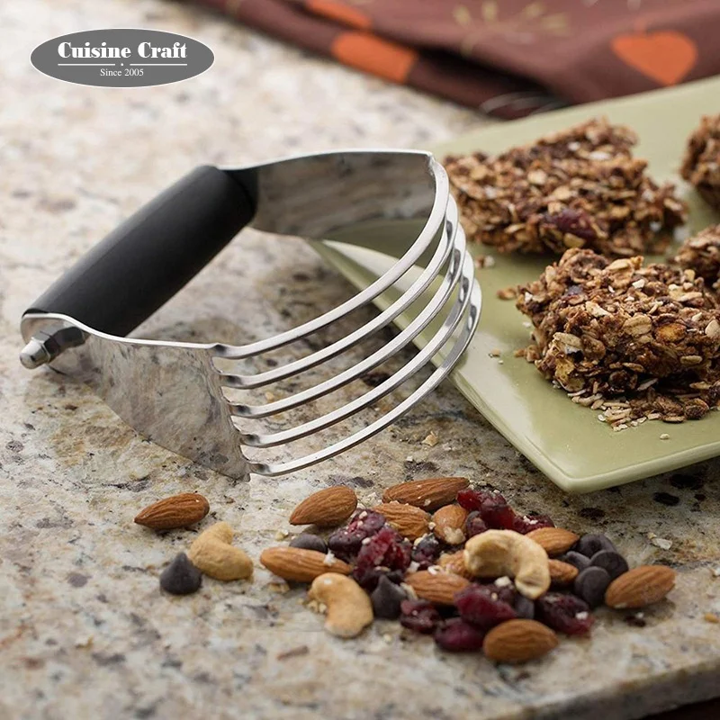 Home and kitchen best selling stainless steel kitchen gadget dough pastry blender with soft grip handle