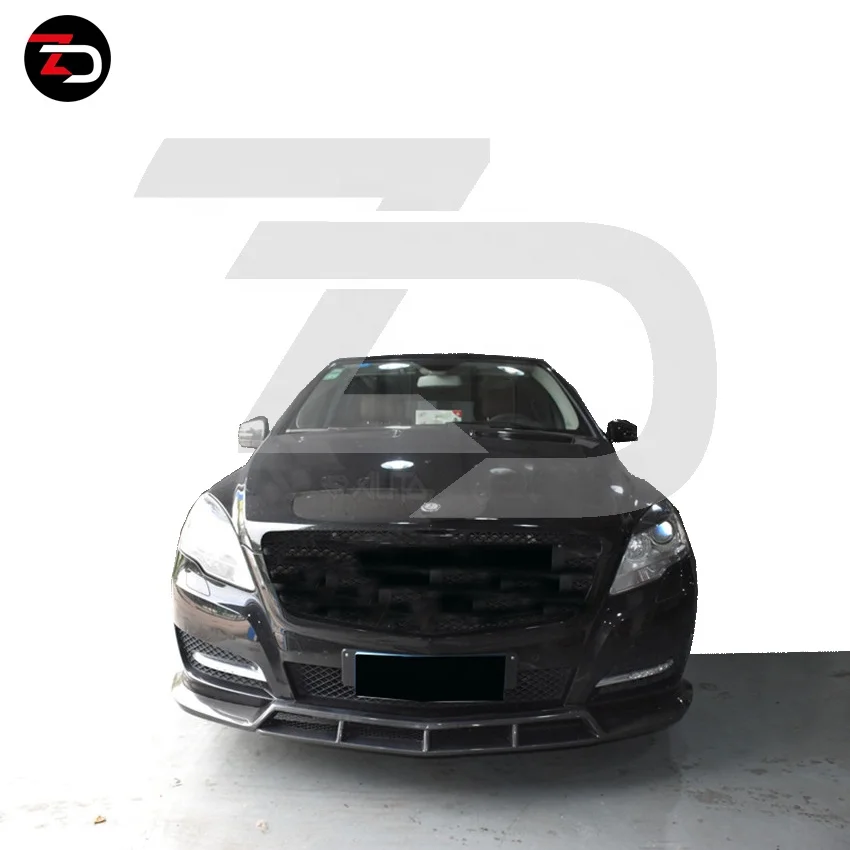 2006 To 2008 Auto Parts For R class W251 V251 With Carbon Fiber Front Splitter Rear Lip