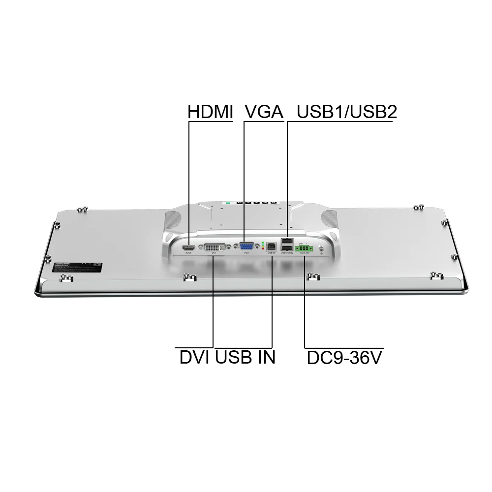 Ethercat 21.5 Inch Industrial LCD PCAP Capacitive Touch Screen IP65 Waterproof Control Panel Display Industrial lcd Monitor