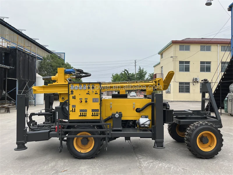 PW260  Hot sale trailer mounted water well drilling rig machine on wheels