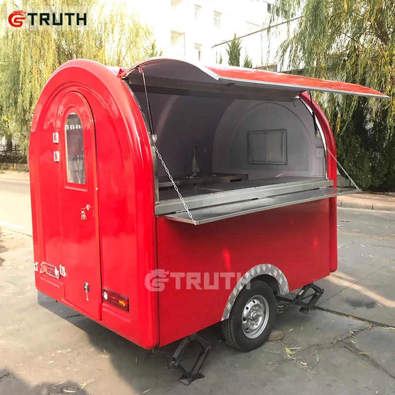  fully equipped scooter trailer New multifunction Mobile foodTruck Vending Food Cart For Sale