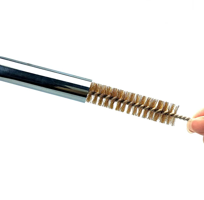 Customized Various Sizes Brass Wire Spiral Twisted Wire Pipe Brushes for Cleaning Metal Tube Holes