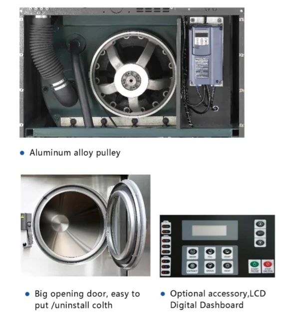 Suspended  25kg Industrial Commercial washer extractor  for commercial laundry washing machine