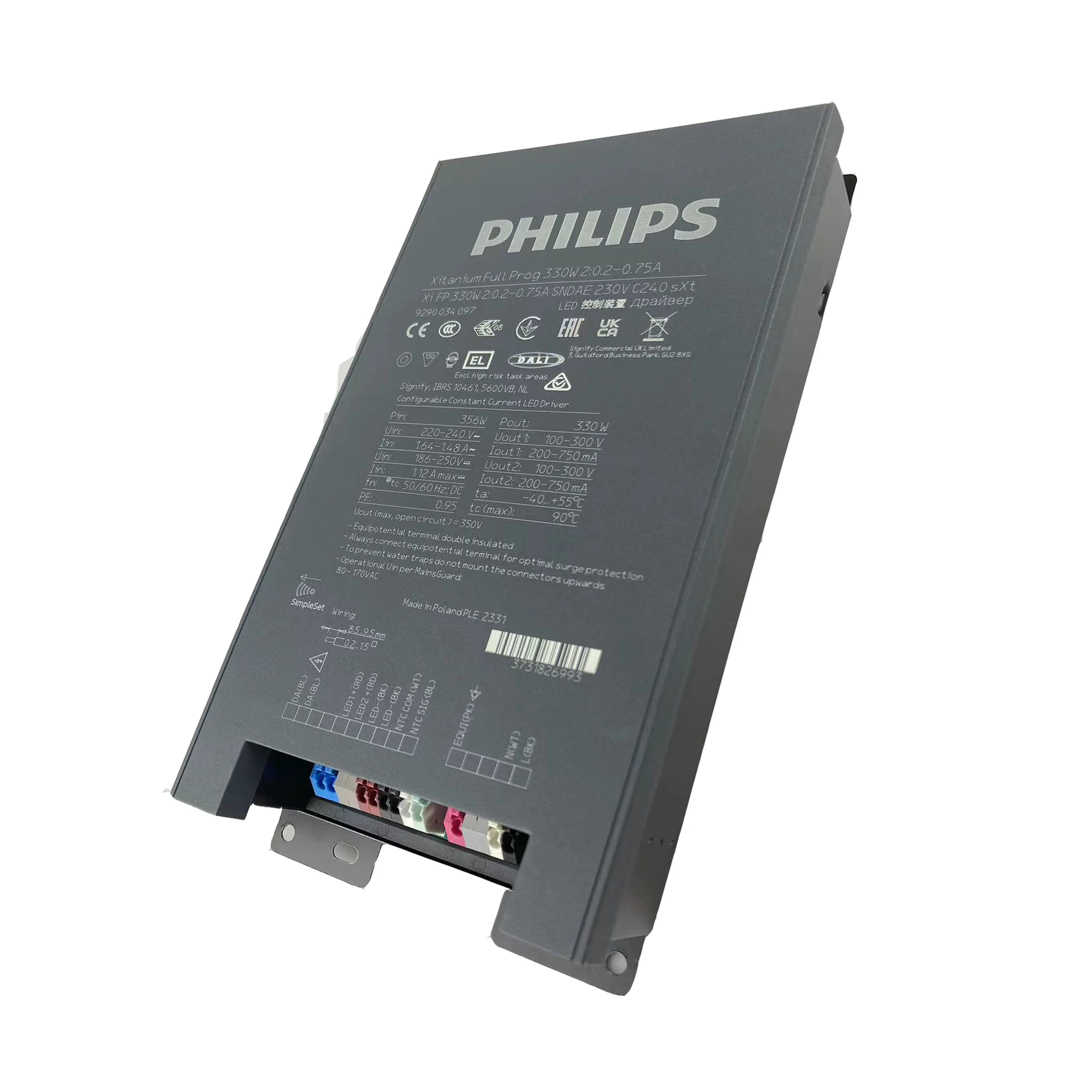 Xitanium FULL Prog LED Xtreme drivers Xi FP 330W 2:0.2-0.75A SNDAE 230V C240 sXt 929003409706