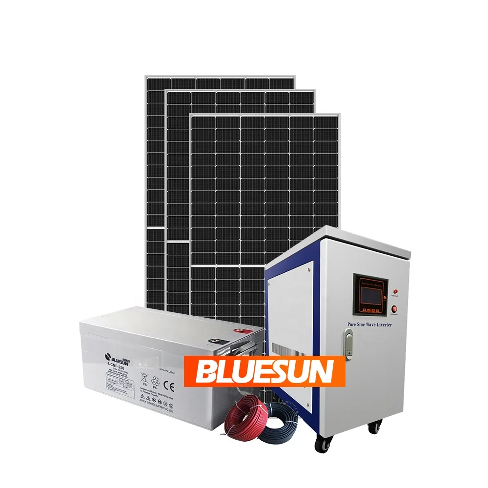 Solar battery hybrid off grid 10kw 20kw 30kw solar panel solar power system solution