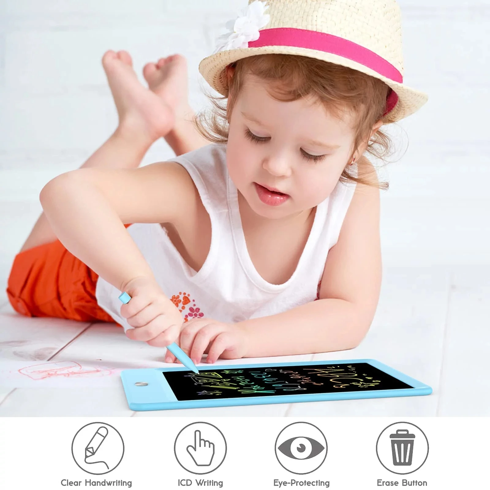 10.5 inch Custom logo LCD Electronic Writing Tablet Memo Pads Digital LCD Tablet for Kids Writing and Drawing