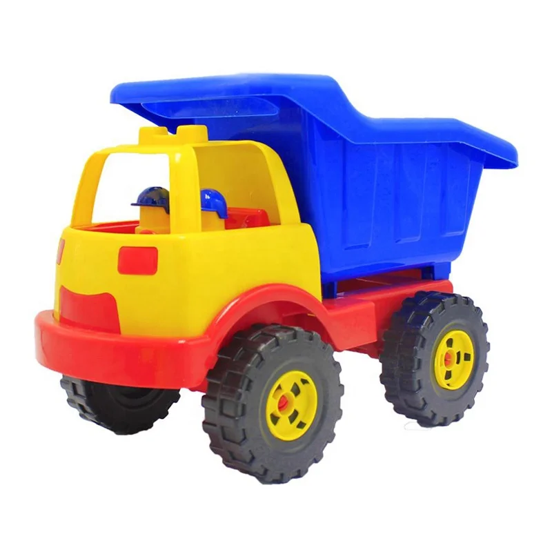 Summer Plastic Beach Sand Toy Set With Truck, Water Can, Shovel & Mold Outdoor Toys for Kids Smooth Edge