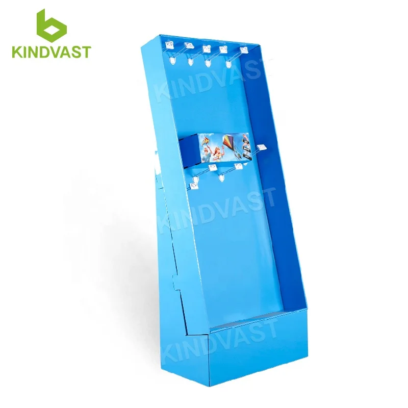 Custom Retail Pos Toy Store Kids Bookshelf Cardboard Floor Funko Pop Product Rack Doll Merchandise Paper Display Stand
