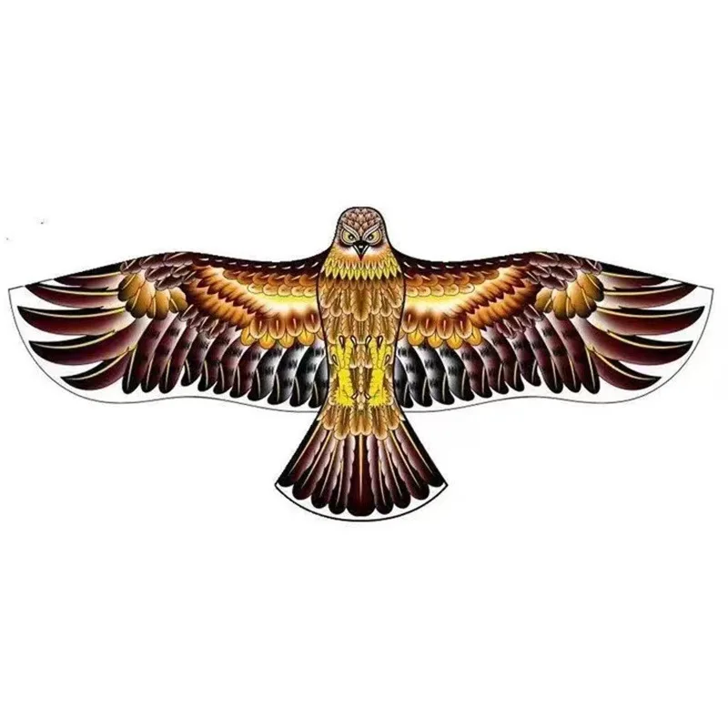 Youlun Wholesale 1.2m and 1.6 Meter Big Size Flat Animal Flying Birds Shaped Eagle Kite For Adults and Children