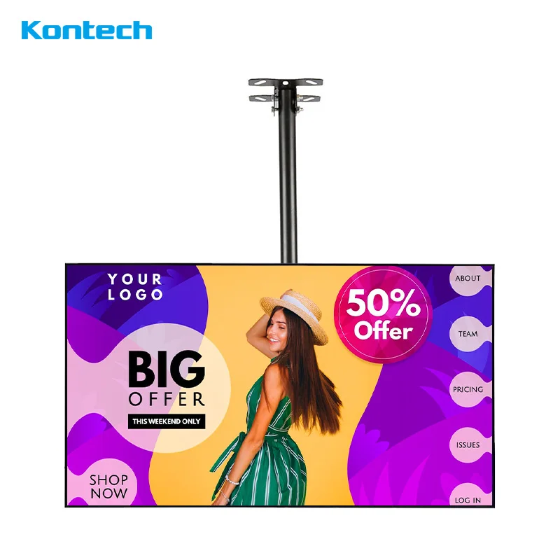 4k Солнечный свет читаемое окно digital signage ЖК-дисплей окно облицовочный дисплей вывеска