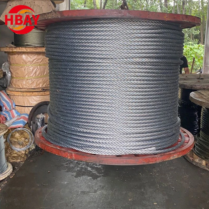 Factory price steel wire rope for crane Galvanized Steel Wire Rope Lifting Hoisting Crane Sling Elevator