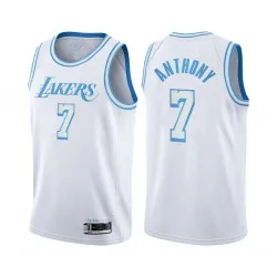 
2021 New Style Best Quality China Wholesale Cheap Los Angeles Embroidery Basketball Jerseys Laker Custom 7 Carmelo Anthony 