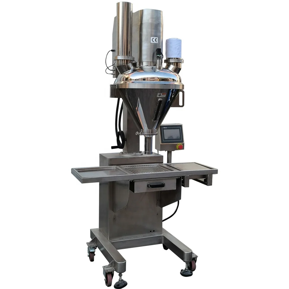 Industrial Coffee Filler Auger / Vertical Form Fill Seal Machine With Powder Filling Machine