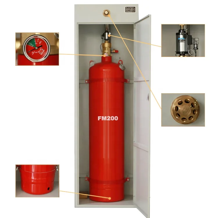 Factory Direct Sale 40L FM200/hfc-227ea Gas Fire Extinguishing System