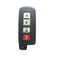 Hot selling toyota car key cover 3 + 1 button smart card key shell case
