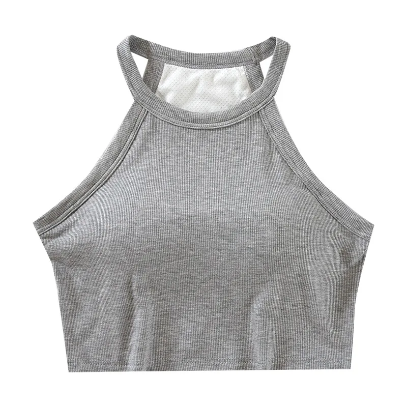Factory Direct New One-piece Vest With Bra Pads For Women Comfortable Short Bottom Top