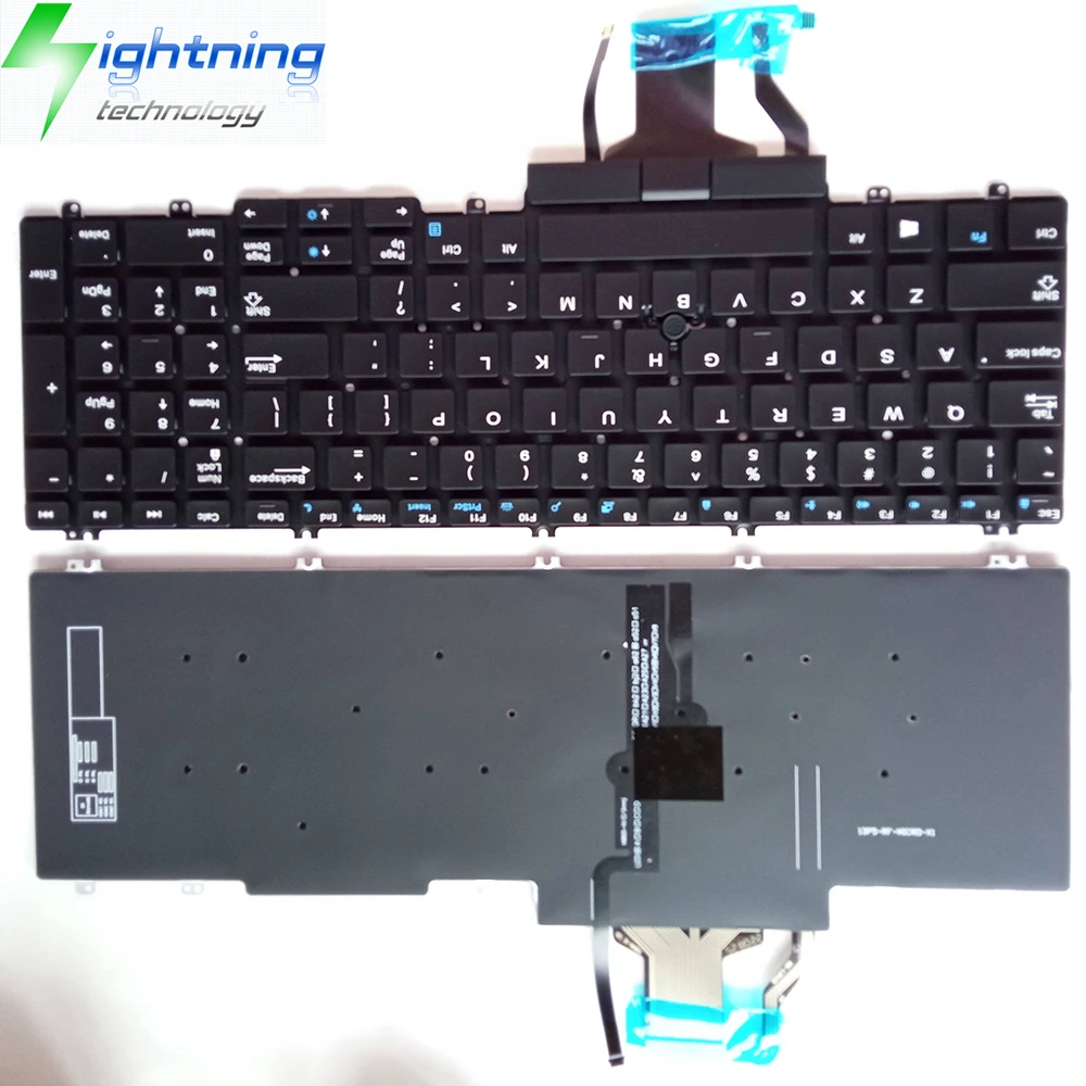 OEM Laptop Keyboard For Dell Precision 7530 7540 7730 7740 US Notebook Backlit Keyboard 266YW 0266YW