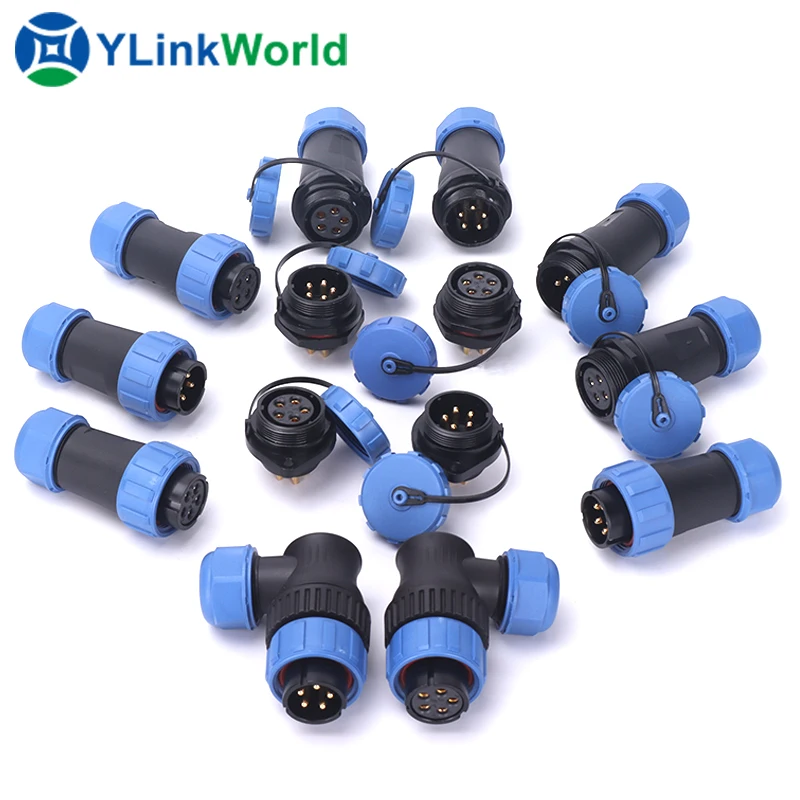 sp13 sp17 outdoor ip68 aviation plug 2 4 6 8pin male cord four cores waterproof sp13 sp17 sp21 connector aviation plug