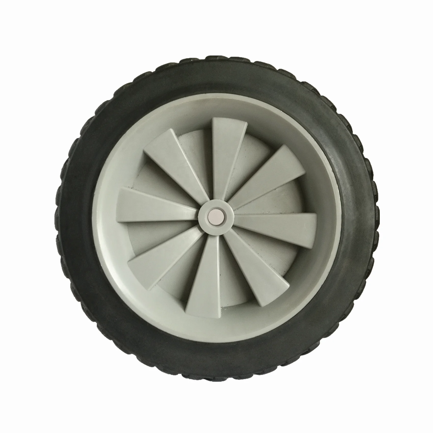 7 inch semi pneumatic wheels for tool cart, snowblower wheel, plastic cooler wheels