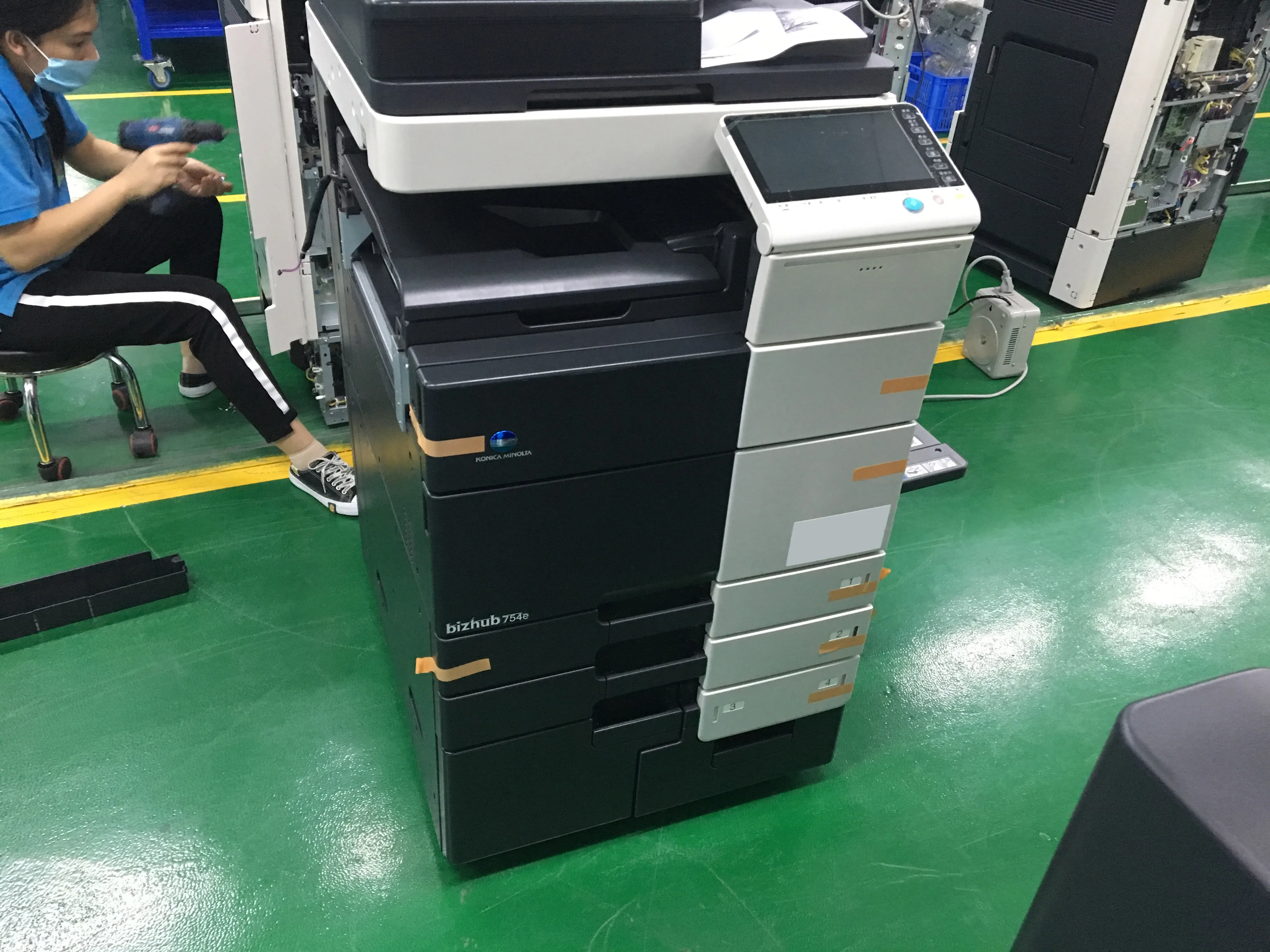 Восстановленный bizhub C754 C654 C754e BH754 использованный принтер Konica Minolta фотокопировальная машина цена