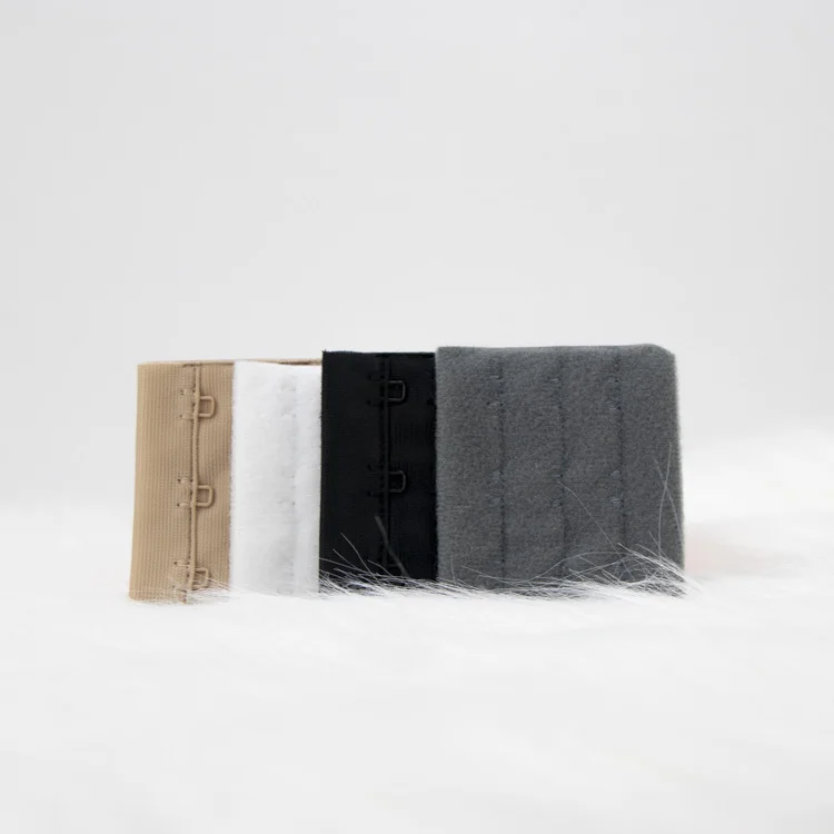 China factory  wholesales bra elastic band hook and eyes spandex polyester or polyamide single hook and eye in fabric