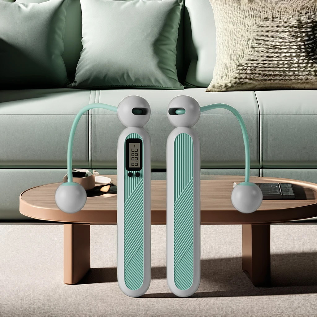 Gym Fitness Smart Digital Count Jumping Rope Cordless Electronic Skipping Rope Made of Heavy PVC and ABS Material