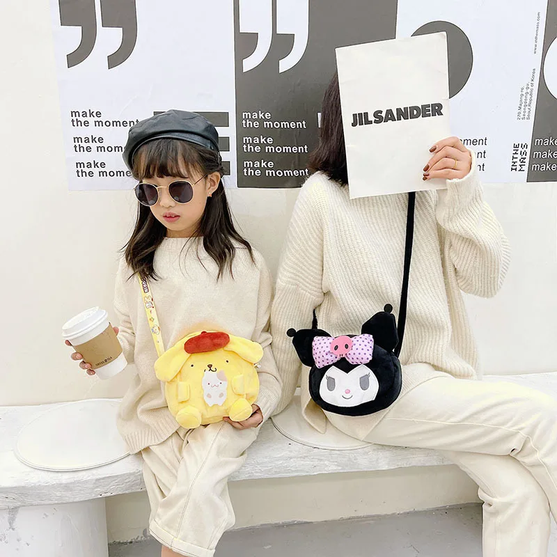 Kawaii моя мелодия Kuromi Yulin собака аниме плюшевая Сумка Наплечная сумочка Сумочка плюшевый рюкзак