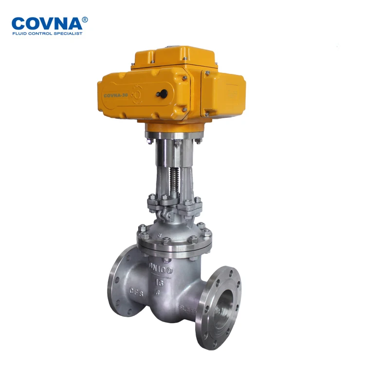 COVNA Motorized Valve 12v 220v 4 inch 6 inch dn450 dn800 Water Electric Actuated Water Gate Valve