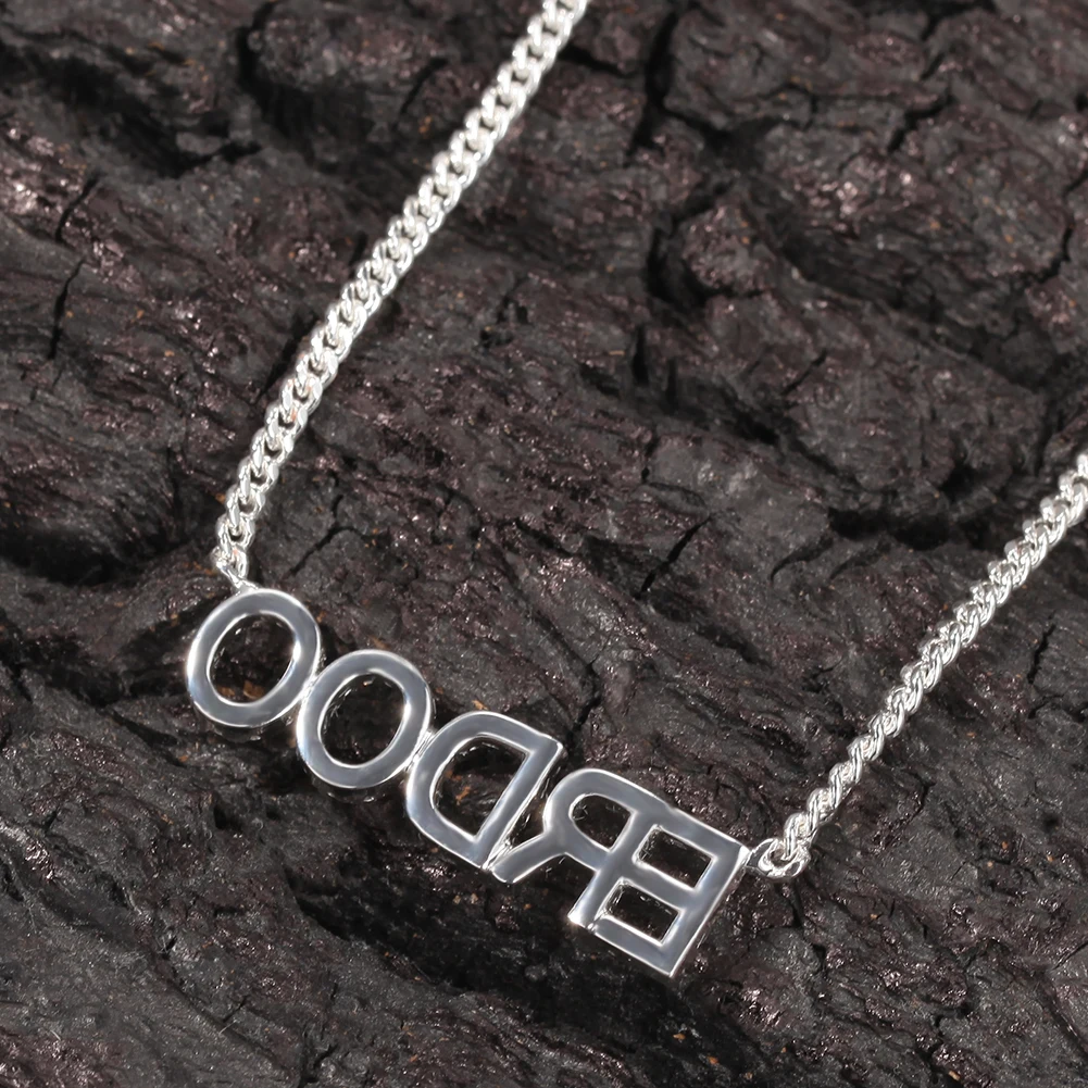 Custom Name Necklaces Numbers Personalized Zirconia Crystal Pendant Letters Necklace for Women Jewelry