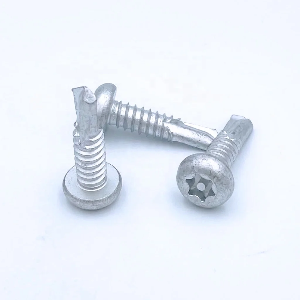 Hot Sale Manufacturer Stainless Steel DIN7504K Hex Flange Washer Head Self Drilling Screw with PVC Flat Washer