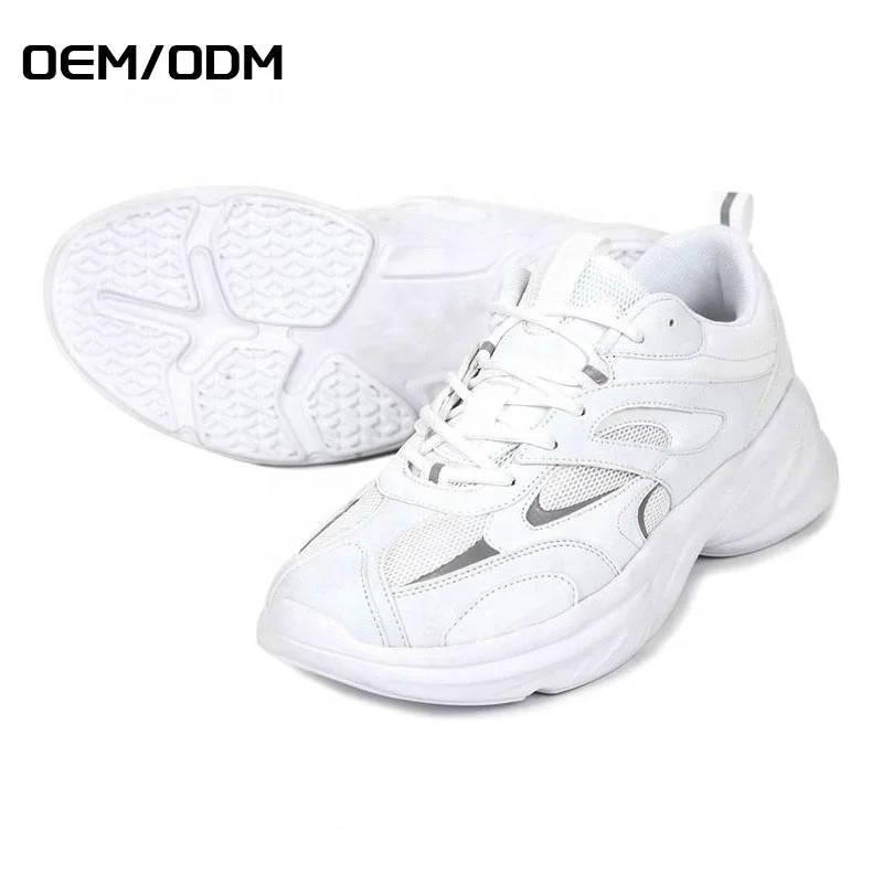 JIANER China High Quality Lace-up Fashion White Comfortable Zapatos Casual Women Men Sport Shoes