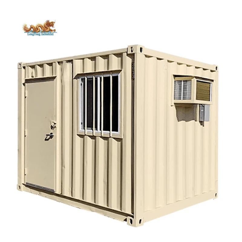 Mobile Mini Small Prefab Modular Mobile 8ft 10ft Storage Shipping Container Office 10ft