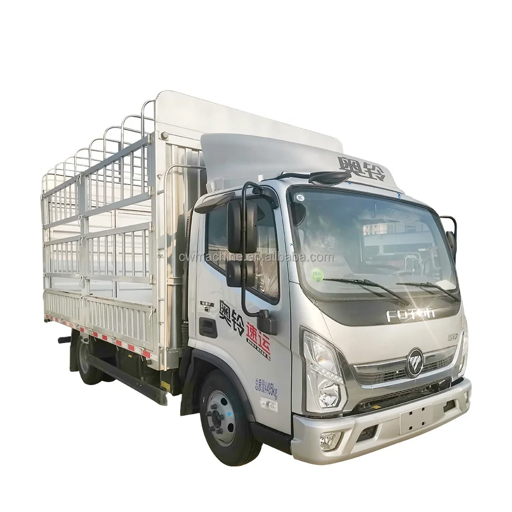 New 4*2 4*4 Diesel Electric 6 Wheels 5 6 8 10 Tons Foton Mini Light Fence Truck Cargo Trucks For Sale