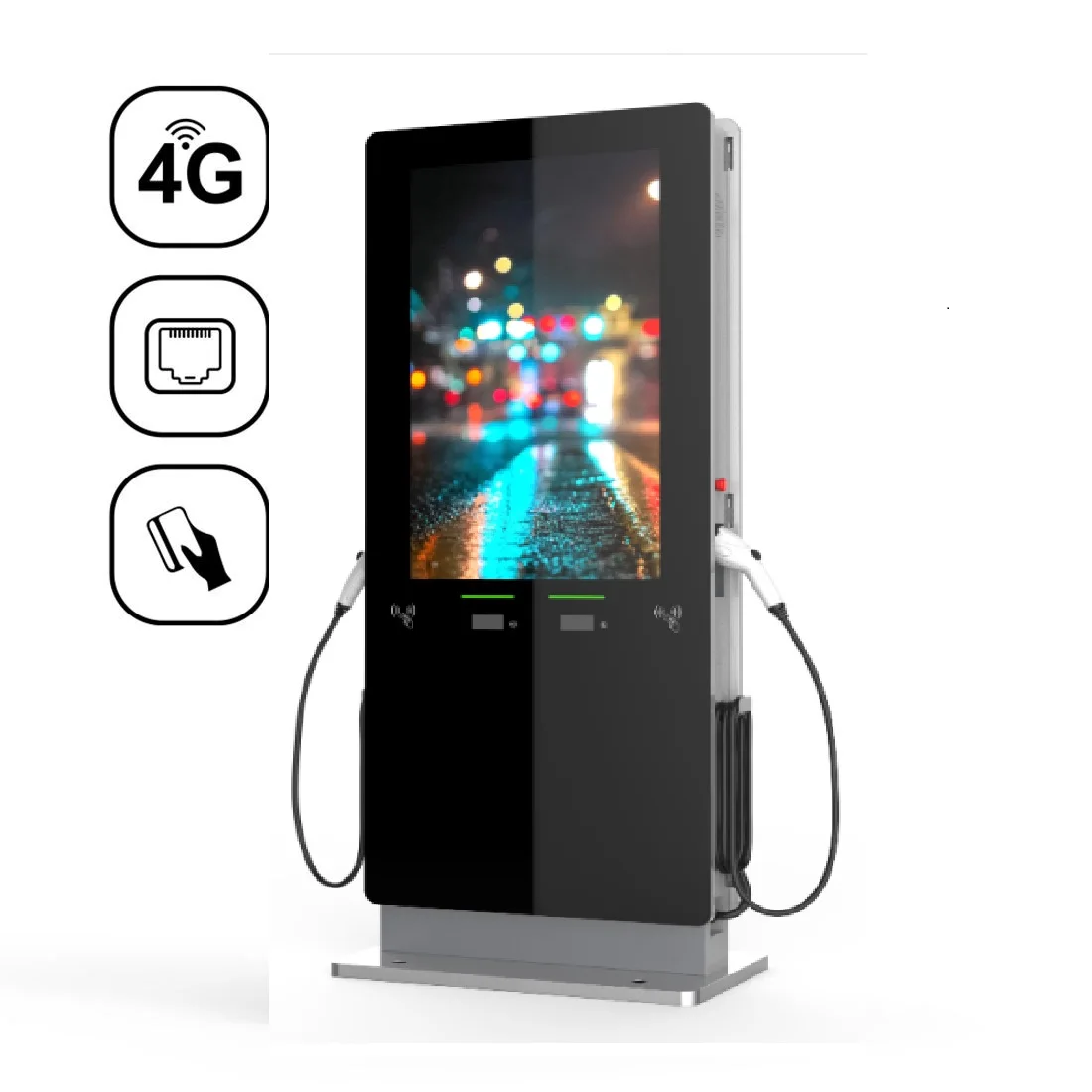 Оптовая продажа 3 фазы автомобиля EV зарядное устройство светодиодный Уровень 2 автофургон зарядная станция для электромобилей