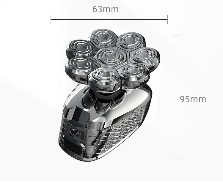 LED liquid crystal display 5 in 1 Hair Trimmer Razor Clipper Facial Brush Waterproof Wet Dry Grooming Kit Electric Razor for Men