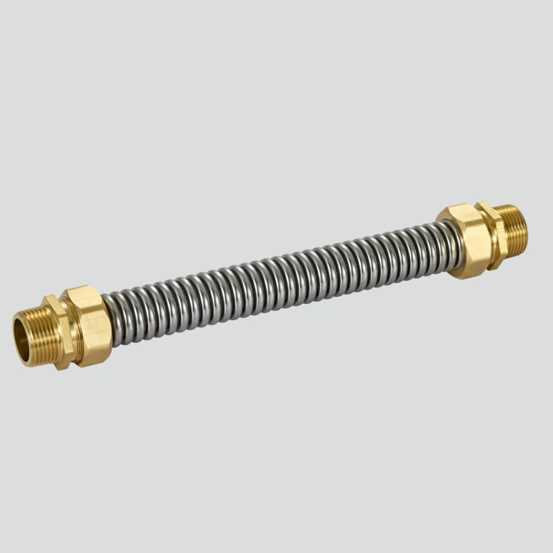 304 Stainless Steel High-Pressure Water Heater Inlet Hose Cold Hot Water Faucet with Explosion-Proof Steel Wire Plumbing Hoses