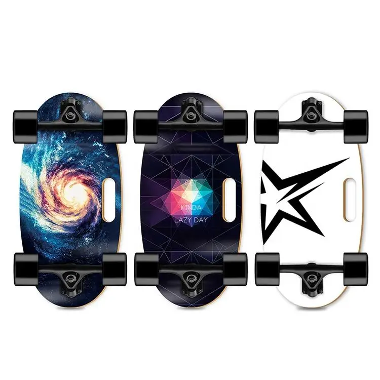 7ply mini custom wood egg shape deck cruiser ellipse board oval-shaped skateboard for teen