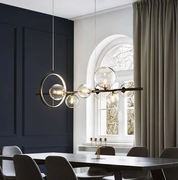  Tom Dixon стеклянный пузырек Свет стеклянная люстра подвесной светильник в металлическом каркасе столовая подвесные светильники