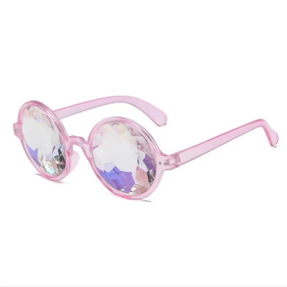 Music Festival Party Rainbow Rhinestone Kaleidoscope Sunglasses Prism Refraction Glasses