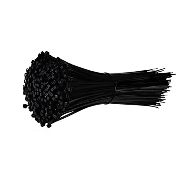 Professional Factory Wire Accessories Direct Cheap Cable Ties Nylo Zip Ties Self-Locking  UV Resistant Black Cable Ties 5*500mm